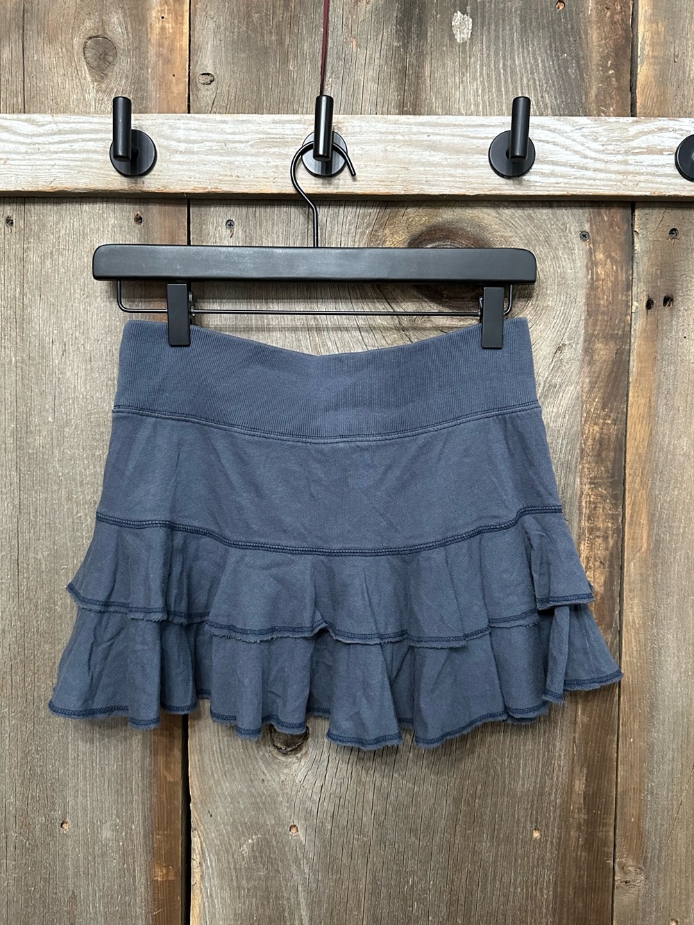 Abercrombie & Fitch Y2K Varsity Prep Tiered Mini Skirt Blue Size Small - Picture 3 of 17